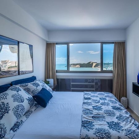 Flat Com 2 Quartos E Vista Mar Da Praia De Pontanegra-Wifi 300 Mb-Garagem-Familia-Criancas-Piscina-Pet Friendly 纳塔耳 外观 照片
