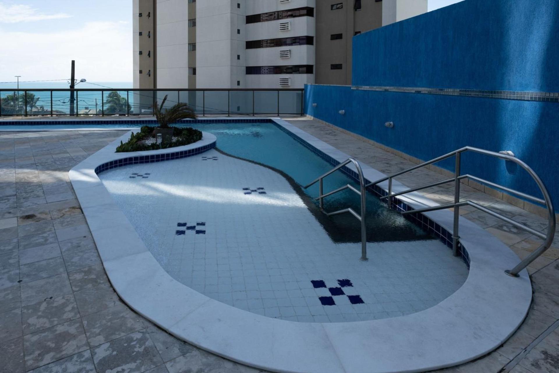 Flat Com 2 Quartos E Vista Mar Da Praia De Pontanegra-Wifi 300 Mb-Garagem-Familia-Criancas-Piscina-Pet Friendly 纳塔耳 外观 照片