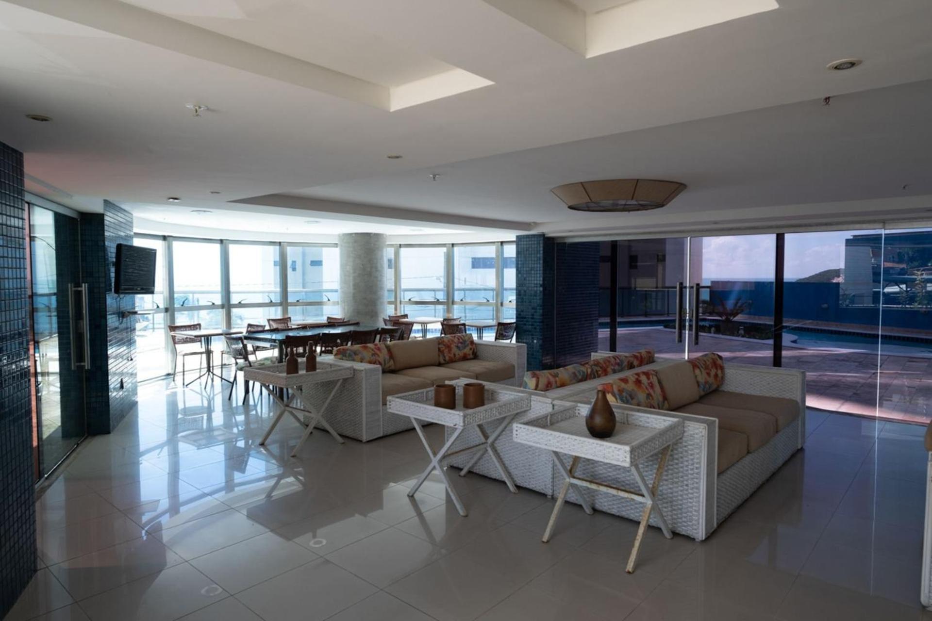Flat Com 2 Quartos E Vista Mar Da Praia De Pontanegra-Wifi 300 Mb-Garagem-Familia-Criancas-Piscina-Pet Friendly 纳塔耳 外观 照片