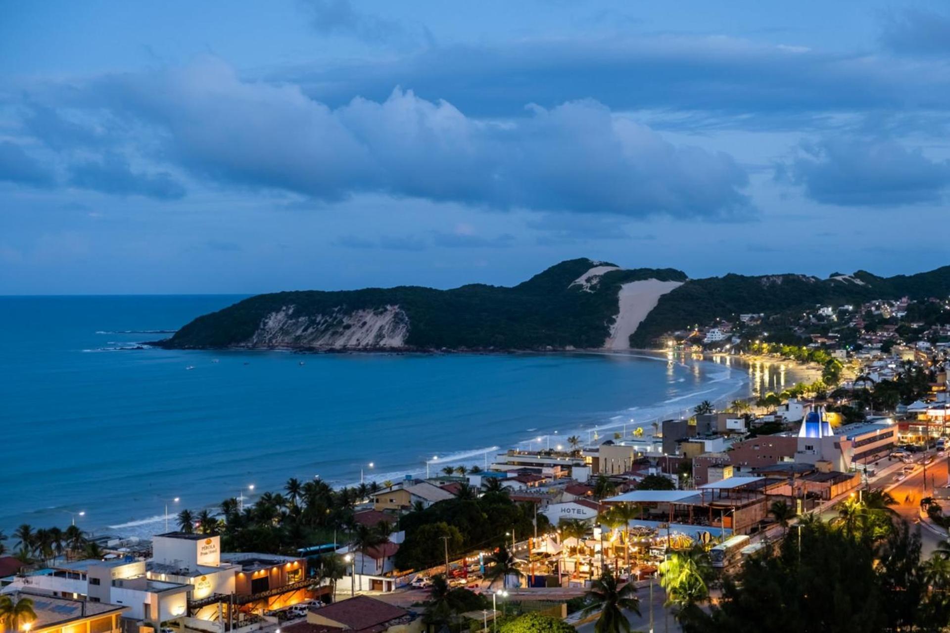 Flat Com 2 Quartos E Vista Mar Da Praia De Pontanegra-Wifi 300 Mb-Garagem-Familia-Criancas-Piscina-Pet Friendly 纳塔耳 外观 照片