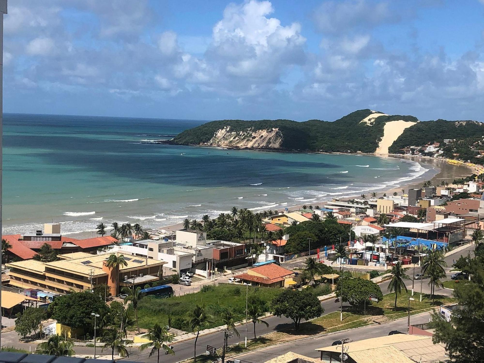 Flat Com 2 Quartos E Vista Mar Da Praia De Pontanegra-Wifi 300 Mb-Garagem-Familia-Criancas-Piscina-Pet Friendly 纳塔耳 外观 照片
