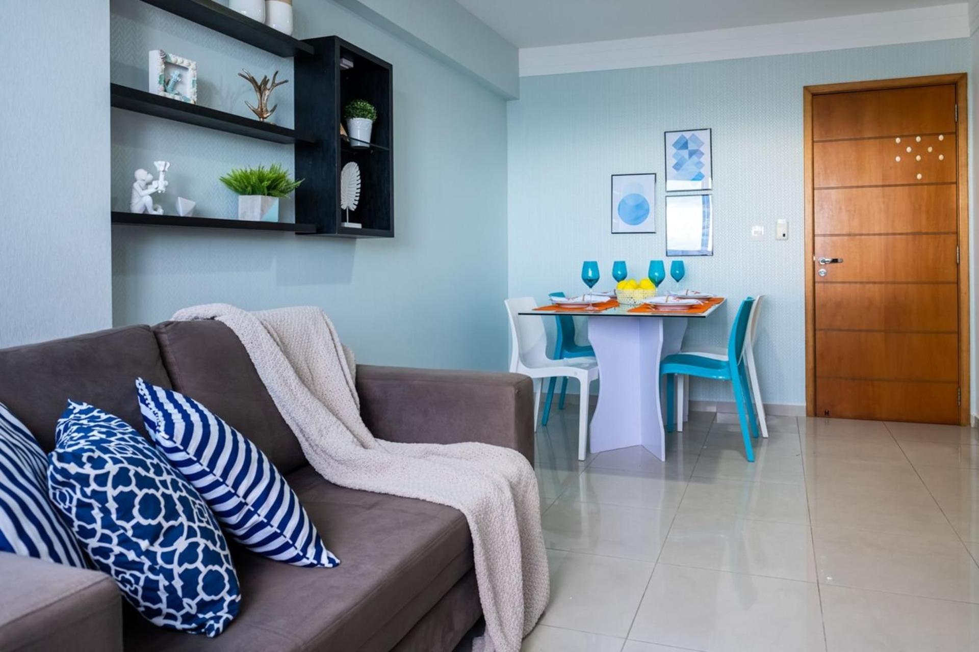 Flat Com 2 Quartos E Vista Mar Da Praia De Pontanegra-Wifi 300 Mb-Garagem-Familia-Criancas-Piscina-Pet Friendly 纳塔耳 外观 照片