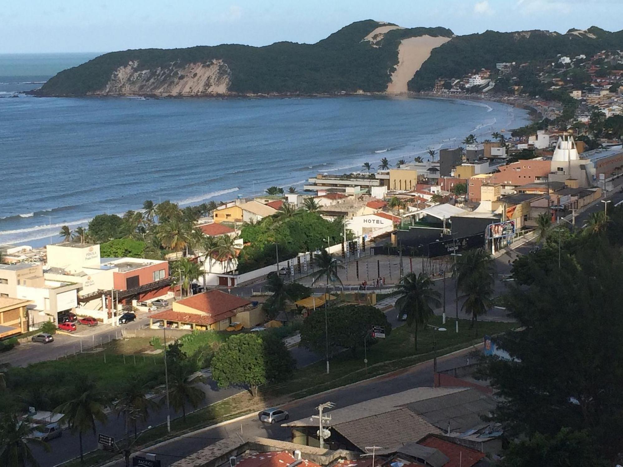 Flat Com 2 Quartos E Vista Mar Da Praia De Pontanegra-Wifi 300 Mb-Garagem-Familia-Criancas-Piscina-Pet Friendly 纳塔耳 外观 照片